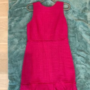 J Crew Pink Tweed Dress